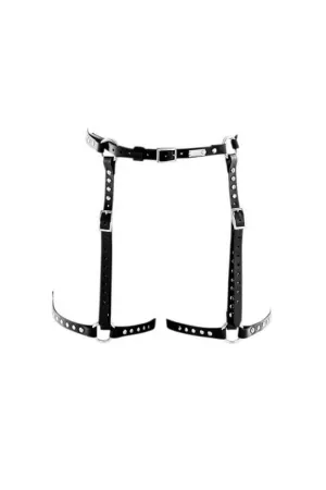 Astra Leather Rivets Garter Belt