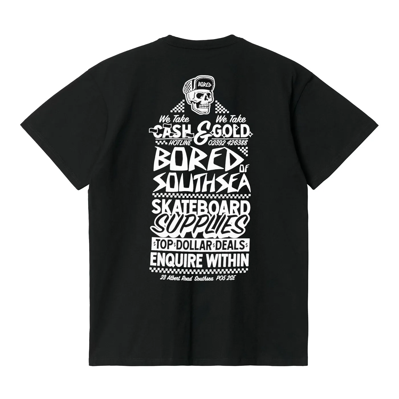 Bored of Southsea We Take Gold T Shirt - Black