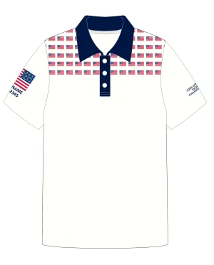 JR POLO SHIRT TOP SHORT SLEEVE NAVY | USODA '25 WORLDS | PSNLZ'D