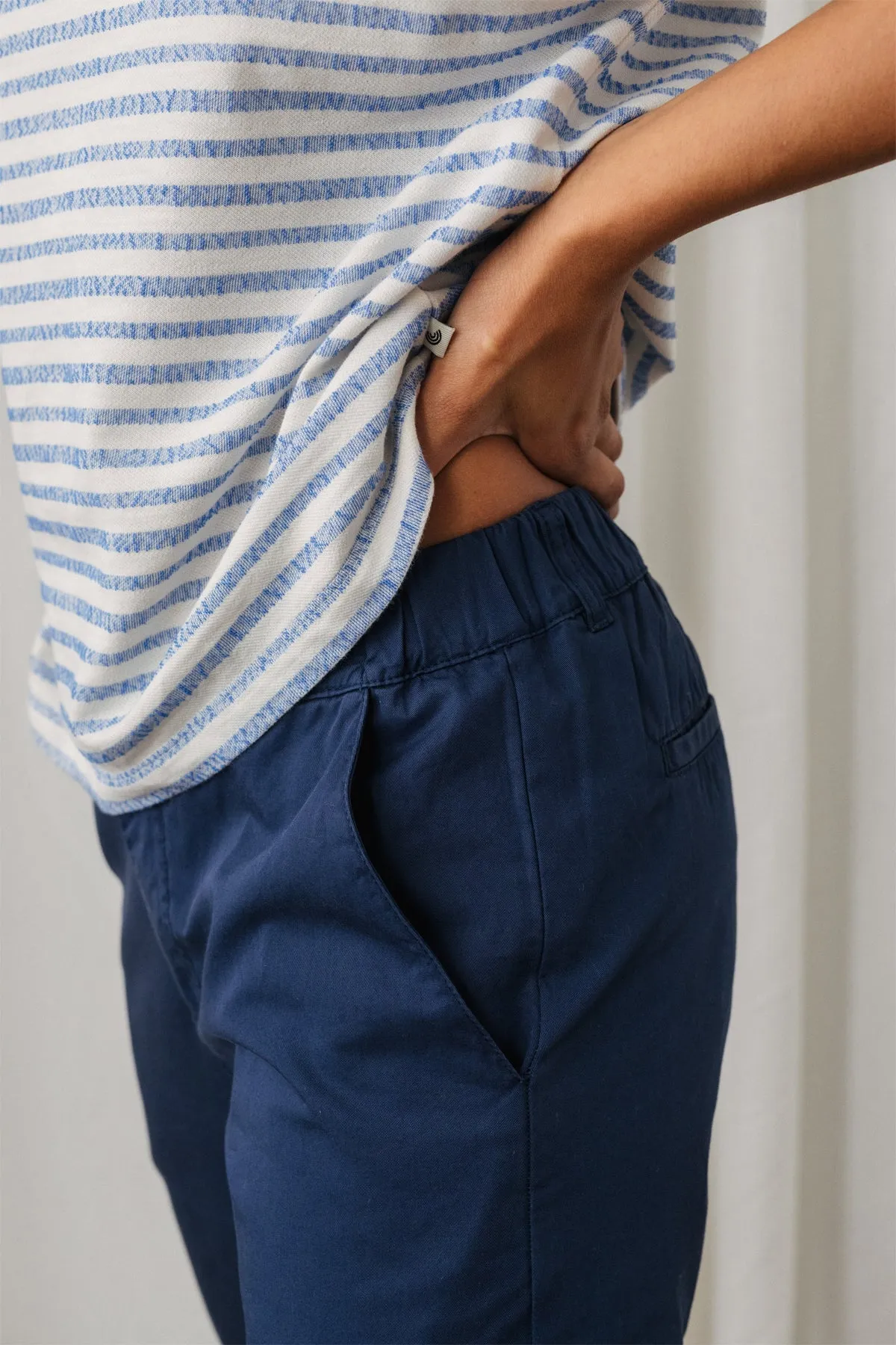 Olkhon Trousers Washed Navy Blue