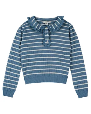 Stripes T-Shirt in Ciel