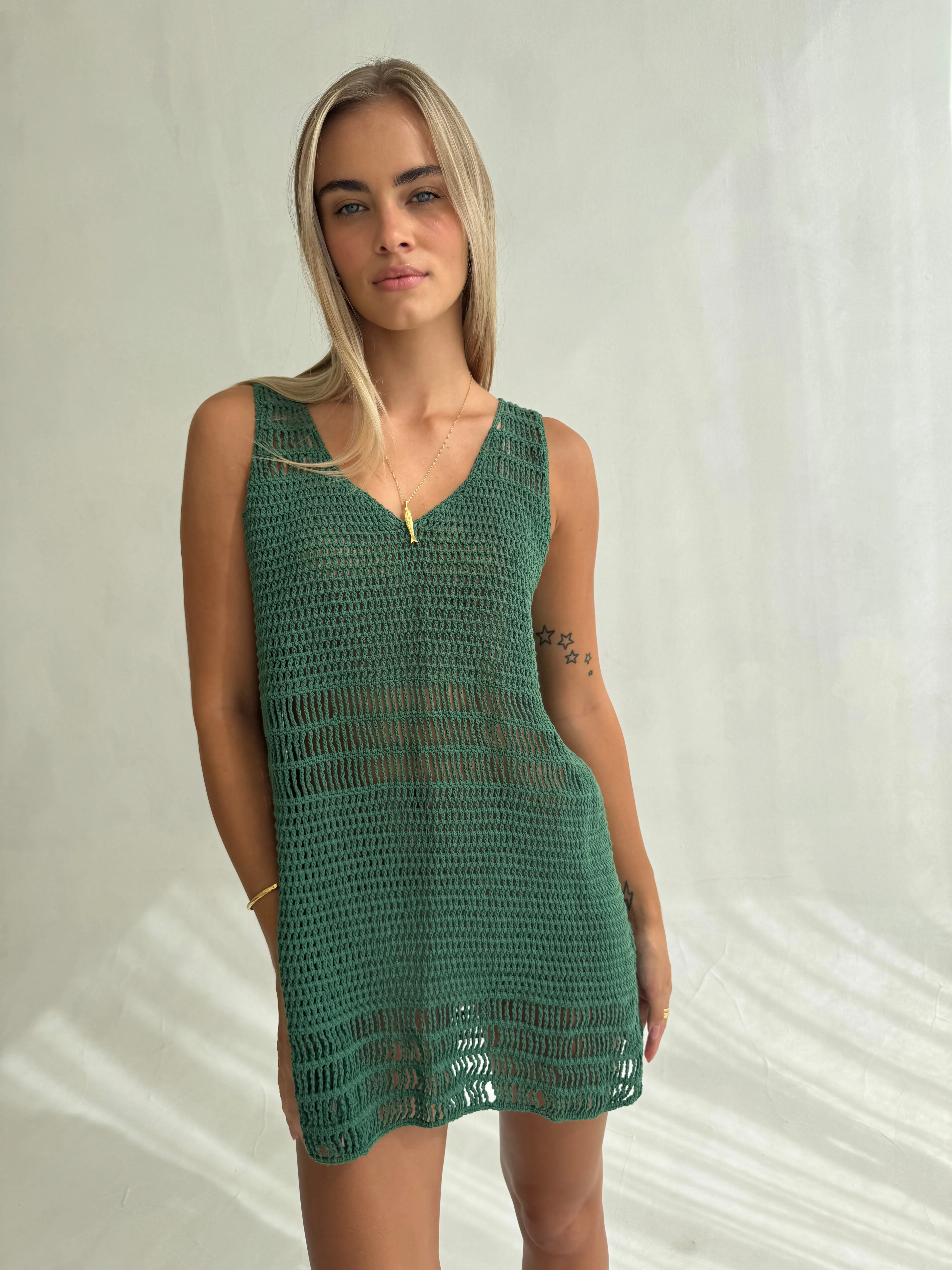 SUMMER RAIN DRESS - GREEN