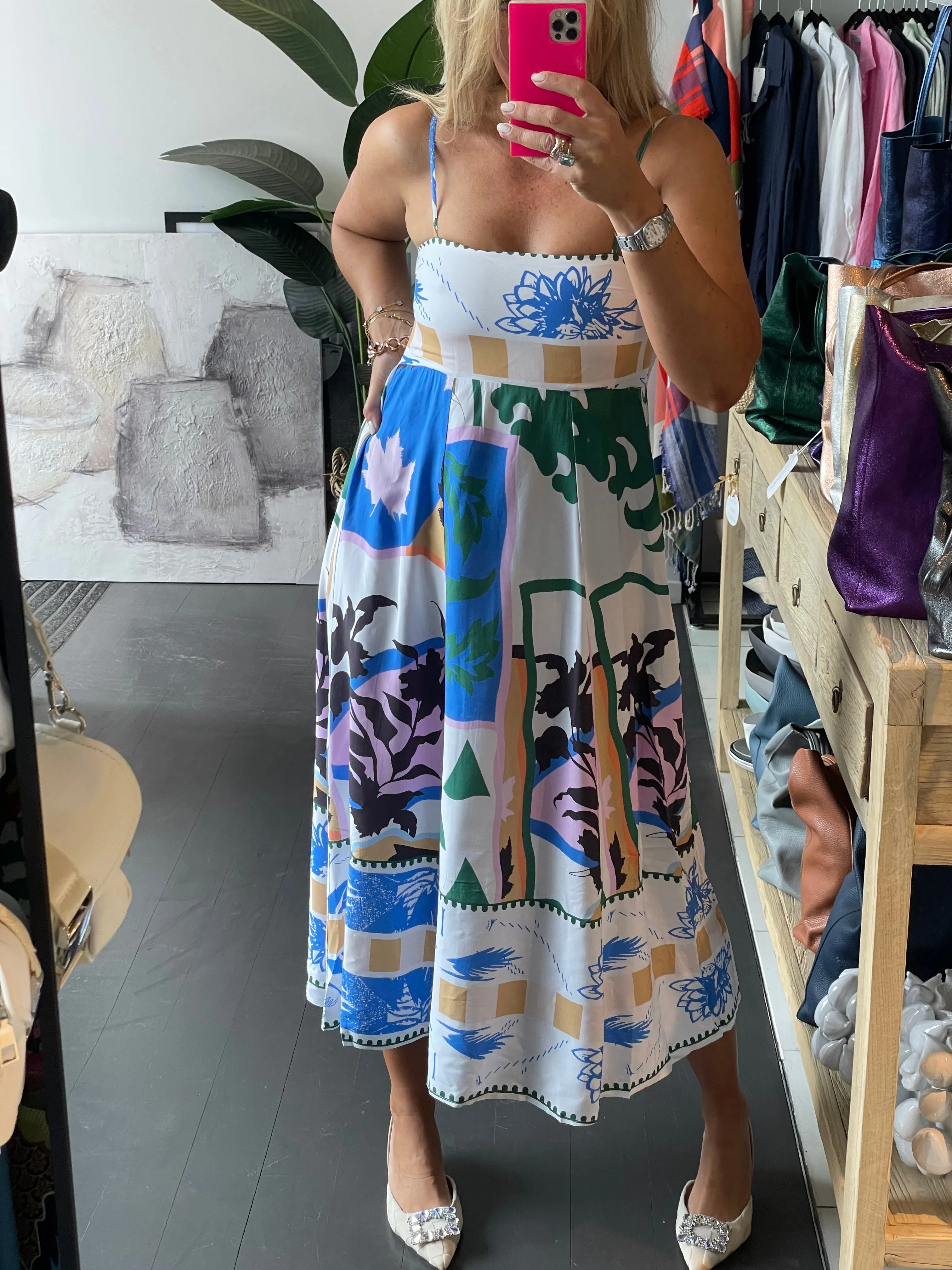 Sustainable St Tropez Midi Dress