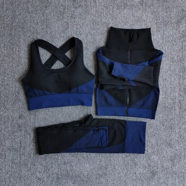 Women Seamless Quick Dry Yoga Sets