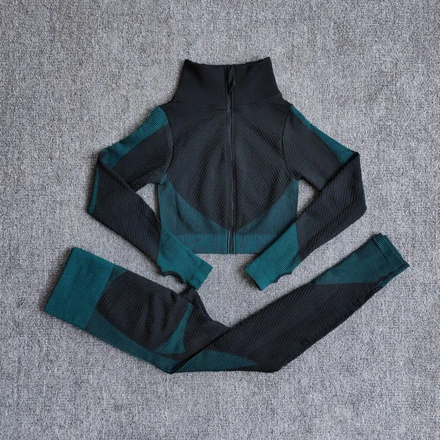 Women Seamless Quick Dry Yoga Sets
