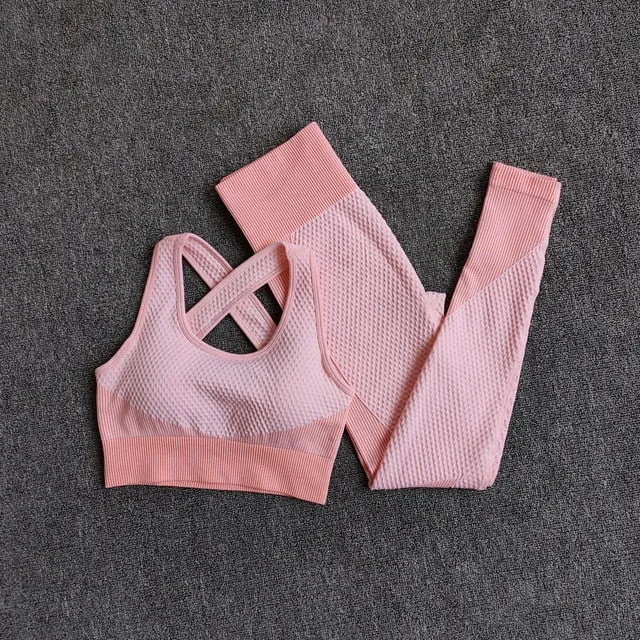 Women Seamless Quick Dry Yoga Sets