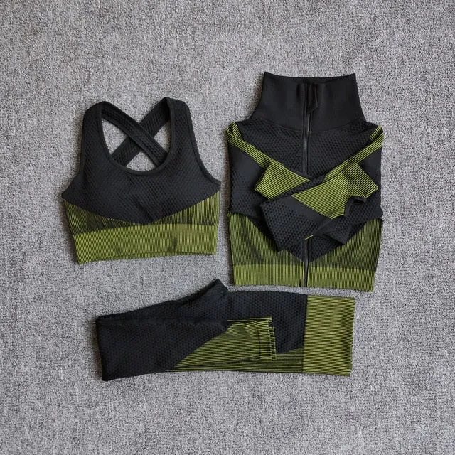 Women Seamless Quick Dry Yoga Sets