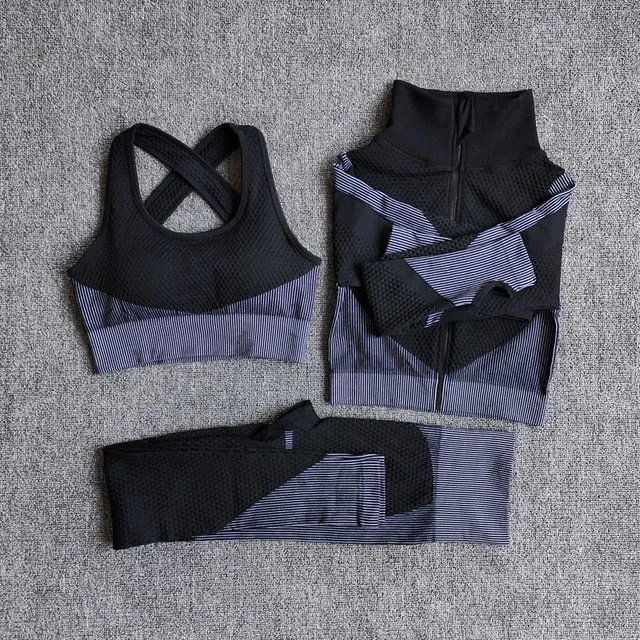 Women Seamless Quick Dry Yoga Sets